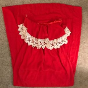 Red Lace Maxi Dress